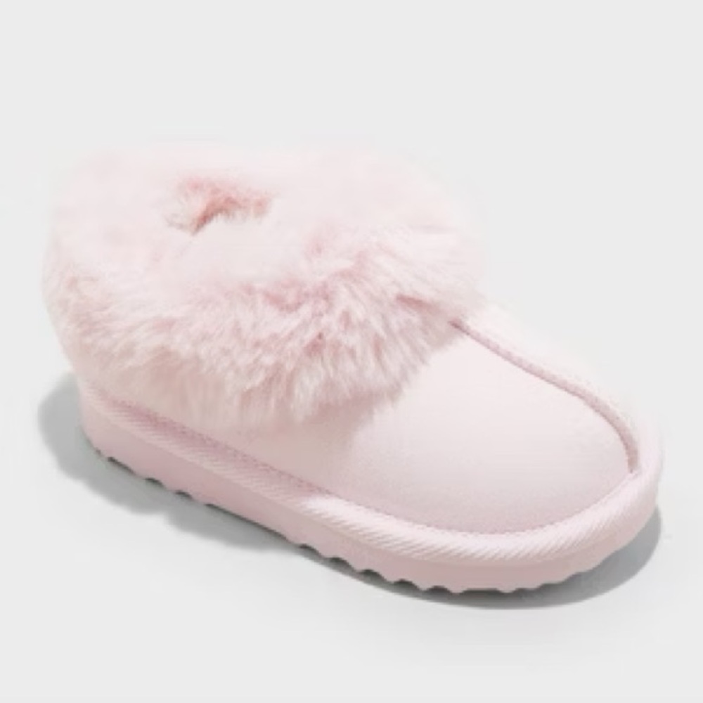 Cat & Jack | pink toddler fuzzy slippers